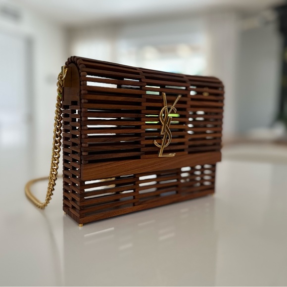 SOLD 🚫SAINT LAURENT Wood Kate Box Bag - Picture 4 of 17